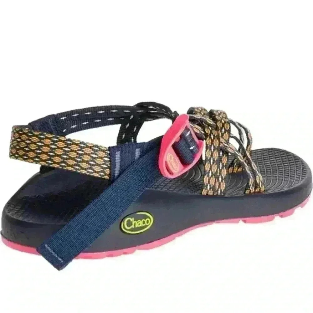 Women's Chaco Sandals - Navy/Orange - Size 6 - Picture 5 of 13